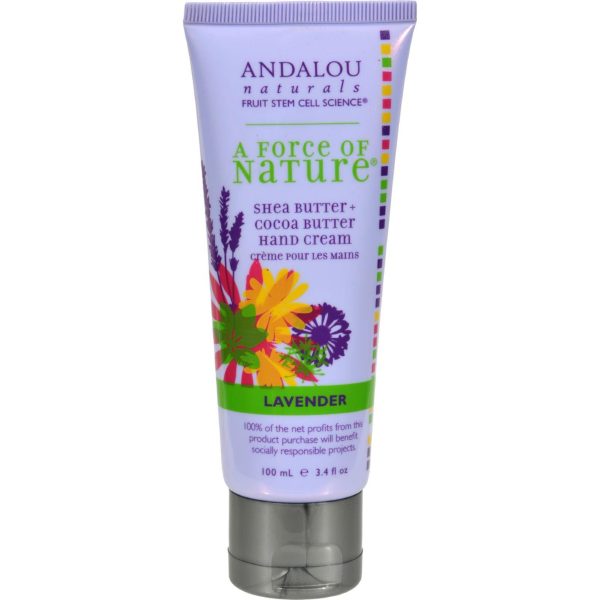 Andalou Naturals Hand Cream Lavender Shea - 3.4 Fl Oz Online Hot Sale