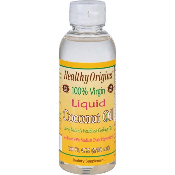 Healthy Origins Coconut Oil - Liquid - 100 Percent Virgin - 10 Oz Fashion