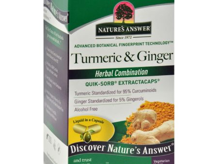 Nature s Answer Extractacaps Turmeric And Ginger - 90 Veggie Caps Online now