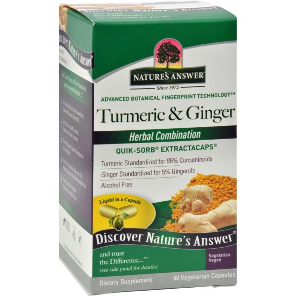 Nature s Answer Extractacaps Turmeric And Ginger - 90 Veggie Caps Online now