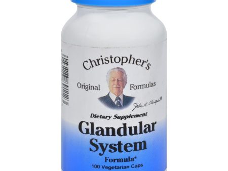 Dr. Christopher s Glandular System - 440 Mg - 100 Vegetarian Capsules Fashion