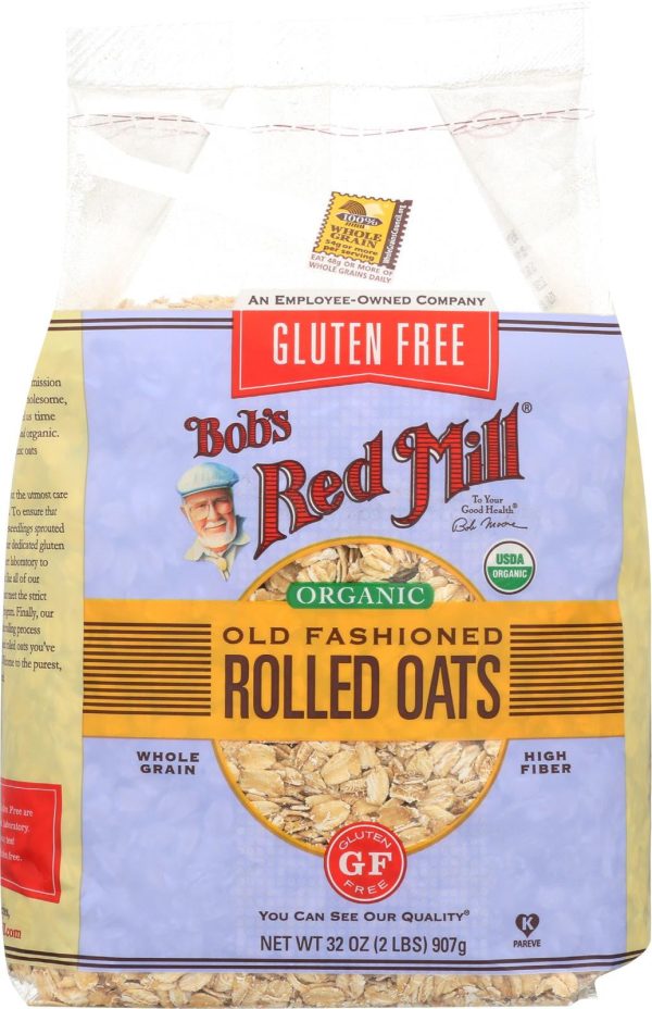 Bob s Red Mill Rolled Oats - Gluten Free - Case Of 4 - 32 Oz. Online Hot Sale