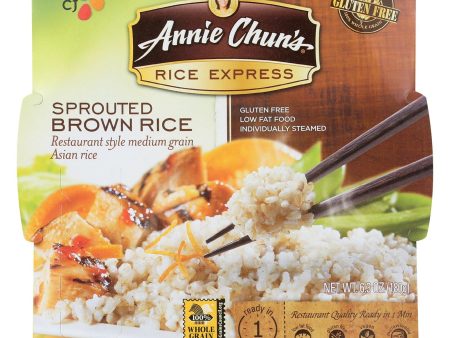 Annie Chun s Rice Express Sprouted Brown Sticky Rice - Case Of 6 - 6.3 Oz. Sale