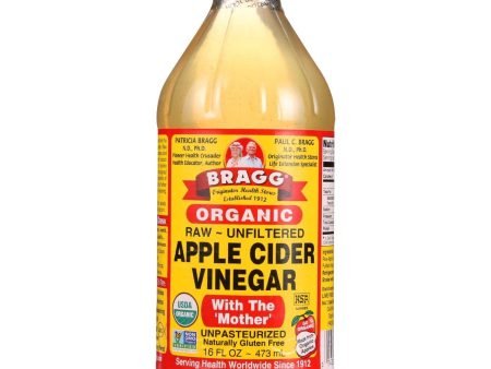 Bragg Apple Cider Vinegar - Organic - Raw - Unfiltered - 16 Oz - Case Of 12 Sale