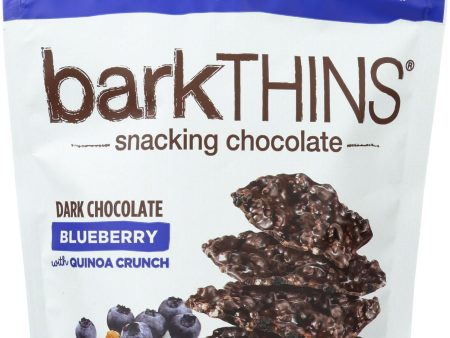 Bark Thins Snacking Dark Chocolate - Blueberry With Quinoa Crunch - Case Of 12 - 4.7 Oz. Fashion