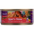 Halo Purely For Pets Dog Food - Spots Stew - Succulent Salmon - 5.5 Oz - Case Of 12 Online Sale