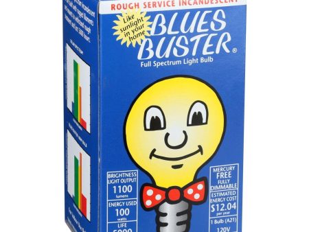 Blues Buster Light Bulb - Full Spectrum - Frosted - 100 Watt Bulb - 1 Count Cheap