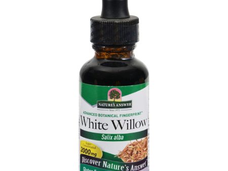 Nature s Answer White Willow Bark Alcohol Free - 1 Fl Oz Online Sale