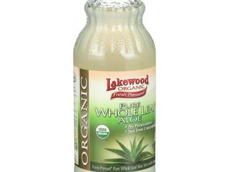 Lakewood Organic Aloe Juice - Whole Leaf - Fresh Pressed - With Lemon - 12.5 Oz on Sale