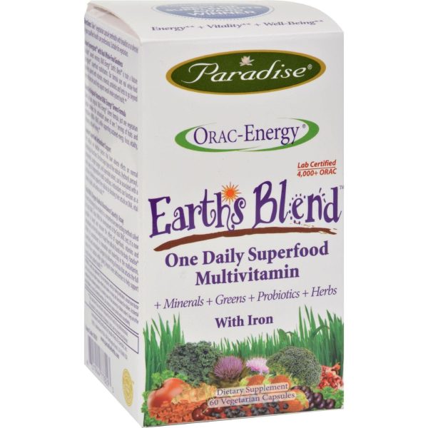 Paradise Herbs Orac-energy Multi With Iron - 60 Vcaps For Cheap