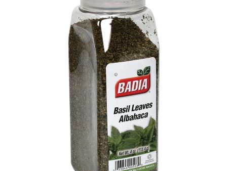 Badia Spices Basil Leaves - Case Of 6 - 4 Oz. For Sale