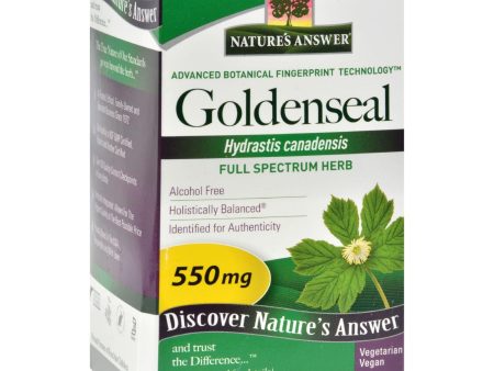 Nature s Answer Goldenseal Root - 50 Vegetarian Capsules Fashion