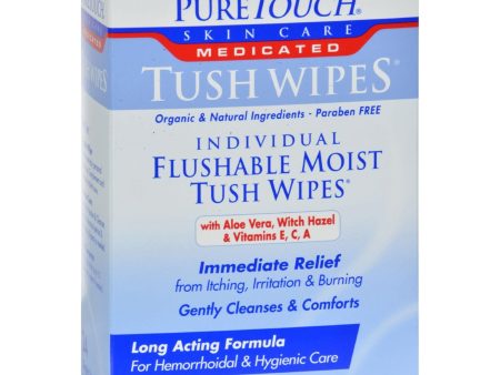 Puretouch Individual Flushable Moist Tush Wipes - 24 Packets For Discount