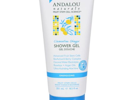 Andalou Naturals Shower Gel - Clementine Ginger Energizing - 8.5 Fl Oz For Discount