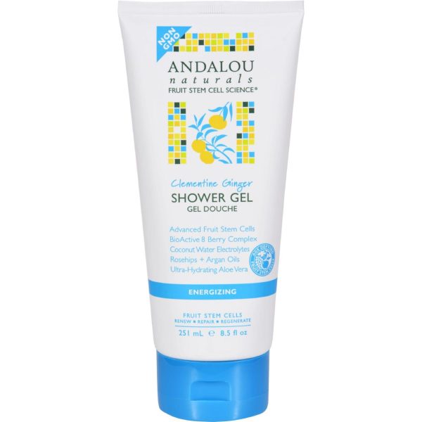 Andalou Naturals Shower Gel - Clementine Ginger Energizing - 8.5 Fl Oz For Discount