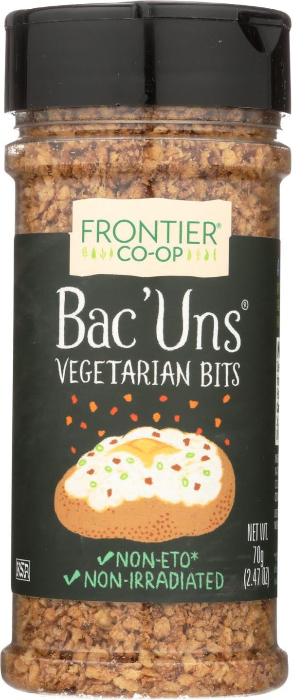 Frontier Herb Bac Uns - Bacon Less Bits - 2.47 Oz Bottle For Sale