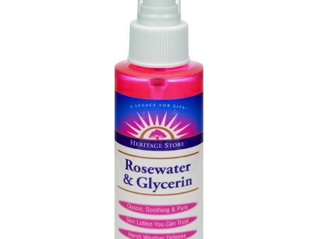 Heritage Products Rosewater And Glycerin Spray - 4 Fl Oz Supply