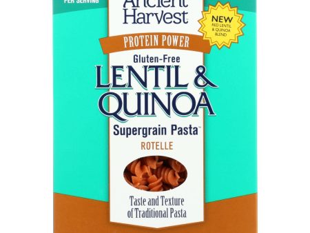 Ancient Harvest Pasta - Supergrain - Red Lentil And Quinoa Rotelle - Gluten Free - 8 Oz - Case Of 6 Supply