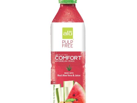 Alo Pulp Free Comfort Aloe Vera Juice Drink - Watermelon And Peach - Case Of 12 - 16.9 Fl Oz. Online