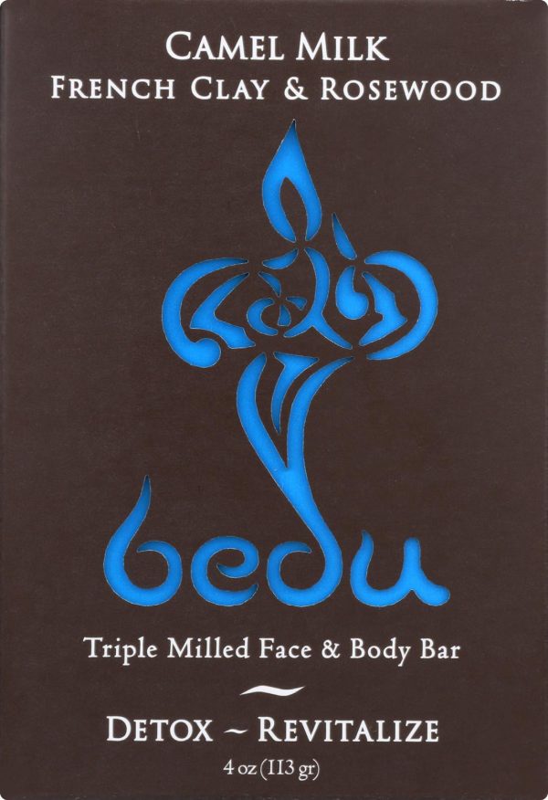 Bedu Face And Body Bar - French Clay And Rosewood - Case Of 6 - 4 Oz. Hot on Sale