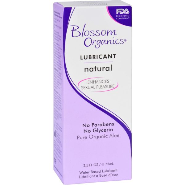 Blossom Organics Lubricant - Natural Moisturizing - 2.5 Fl Oz For Cheap