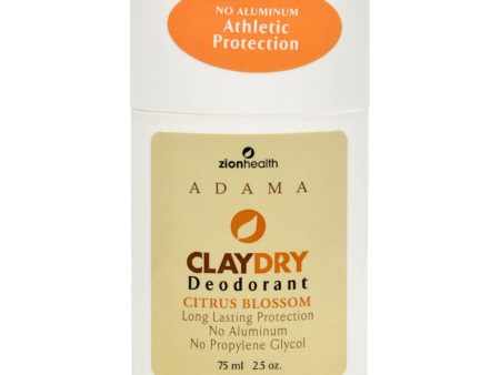 Zion Health Adama Minerals Clay Deodorant Citrus Blossom - 2.5 Oz Online Hot Sale