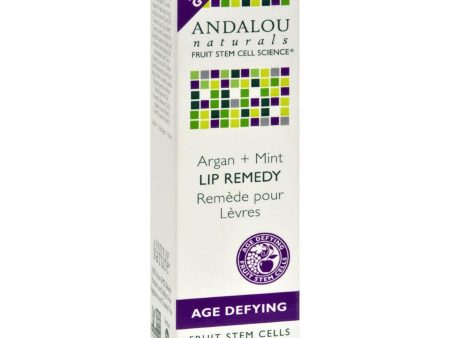 Andalou Naturals Lip Remedy Argan + Mint - .4 Oz Cheap