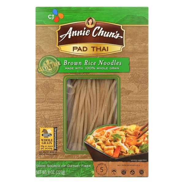 Annie Chun s Pad Thai Brown Rice Noodles - Case Of 6 - 8 Oz. Hot on Sale