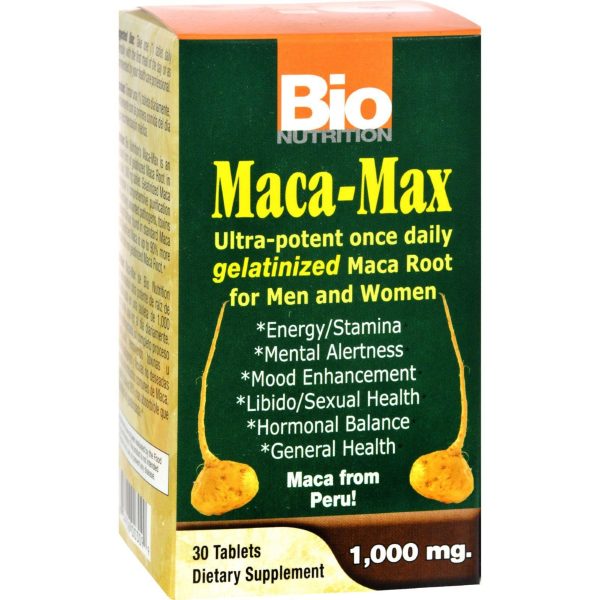 Bio Nutrition Maca-max - 1000 Mg - 30 Tablets For Sale