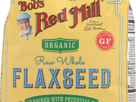 Bob s Red Mill Organic Raw Whole Brown Flaxseeds - 24 Oz - Case Of 4 Sale