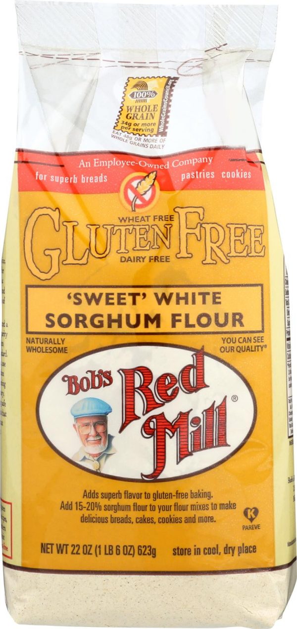 Bob s Red Mill Gluten Free Sweet White Sorghum Flour - 22 Oz - Case Of 4 Supply