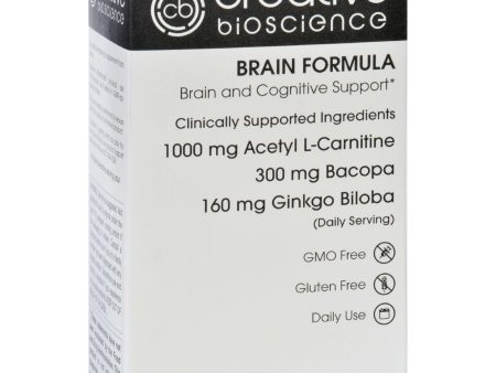 Creative Bioscience Brain Formula - 60 Vegetarian Capsules For Cheap