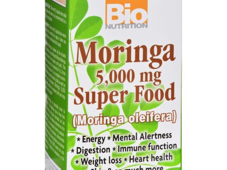 Bio Nutrition Moringa 5,000 Mg Super Food - 60 Vegetable Capsules Sale