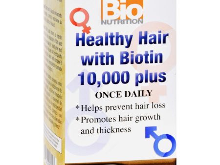 Bio Nutrition Healthy Hair With Biotin - 60 Ct Hot on Sale