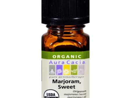 Aura Cacia Organic Essential Oil - Marjoram Sweet - .25 Oz For Cheap