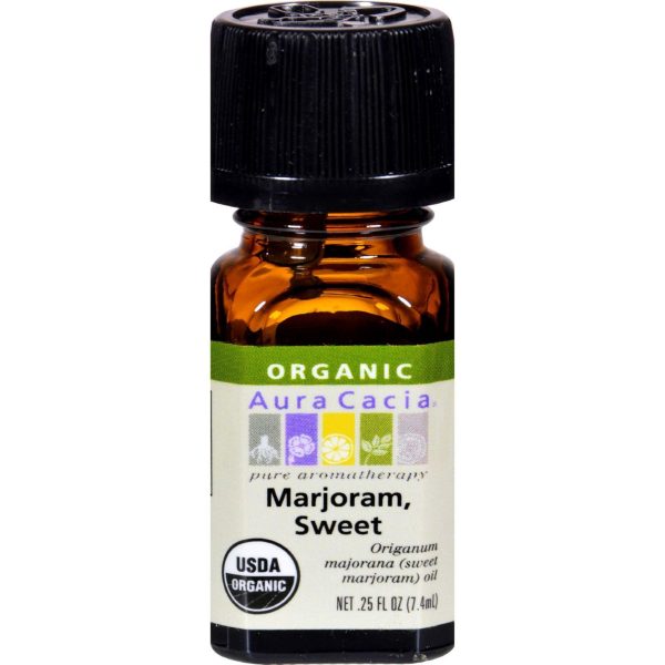 Aura Cacia Organic Essential Oil - Marjoram Sweet - .25 Oz For Cheap