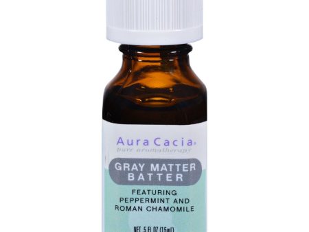 Aura Cacia Essential Solutions Oil Gray Matter Batter - 0.5 Fl Oz on Sale