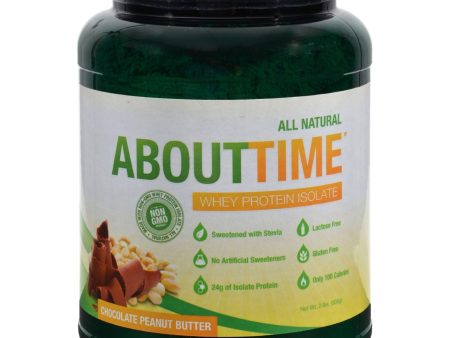 About Time Whey Protein Isolate - Chocolate Peanut Butter - 2 Lb Online Sale