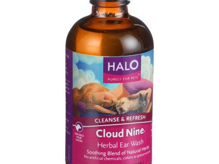 Halo Purely For Pets Cloud Nine Herbal Ear Wash - 4 Oz Fashion