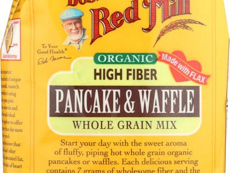 Bob s Red Mill Organic High Fiber Pancake And Waffle Mix - 26 Oz - Case Of 4 For Sale