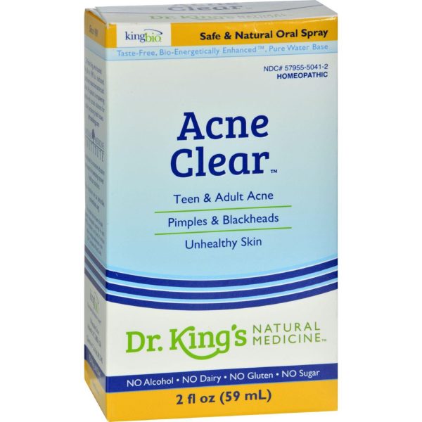 King Bio Homeopathic Acne Clear - 2 Fl Oz Hot on Sale