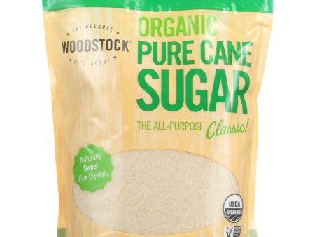 Woodstock Sugar - Organic - Pure Cane - Granulated - 24 Oz - Case Of 12 Fashion