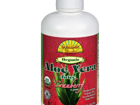 Dynamic Health Organic Aloe Vera Juice Cranberry - 32 Fl Oz Sale