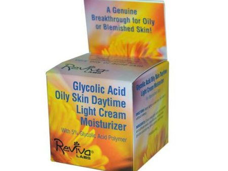 Reviva Labs Glycolic Acid Oily Skin Daytime Light Cream Moisturizer - 1.5 Oz Sale