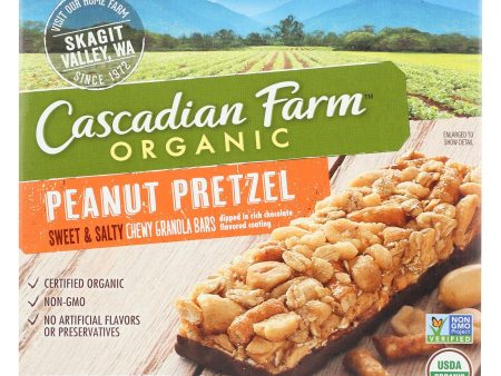 Cascadian Farm Sweet And Salty Bar - Organic - Peanut Pretzel - 6.2 Oz - Case Of 12 Supply