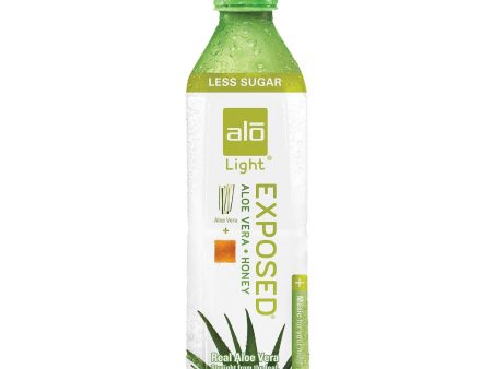 Alo Original Exposed Aloe Vera Juice Drink - Original And Honey - Case Of 12 - 16.9 Fl Oz. Online Hot Sale