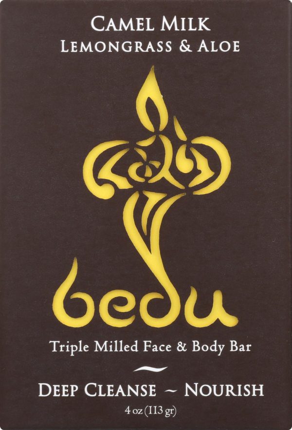 Bedu Face And Body Bar - Lemongrass And Aloe - Case Of 6 - 4 Oz. Fashion