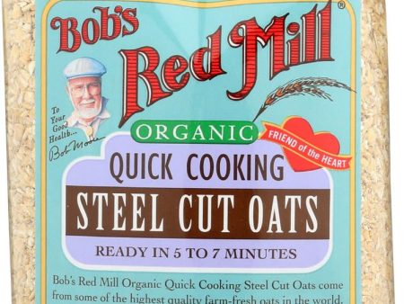 Bob s Red Mill Organic Quick Cooking Steel Cut Oats - 22 Oz - Case Of 4 Fashion