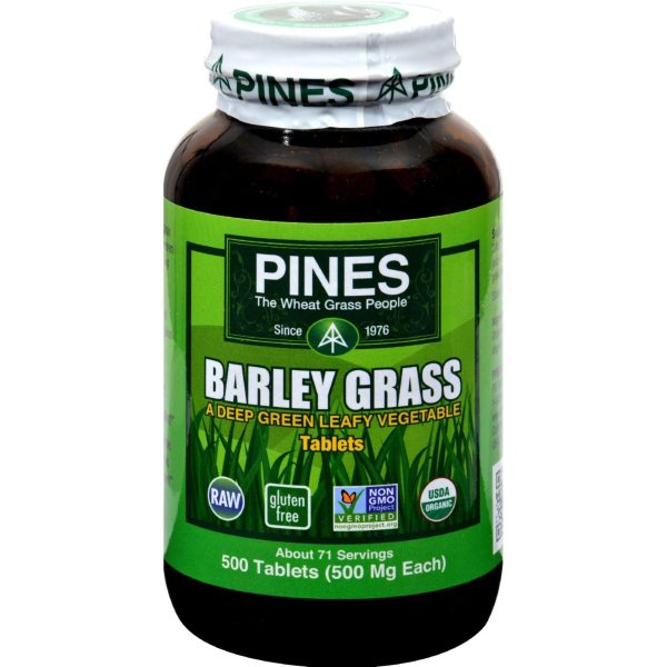 Pines International Barley Grass - 500 Mg - 500 Tablets For Discount