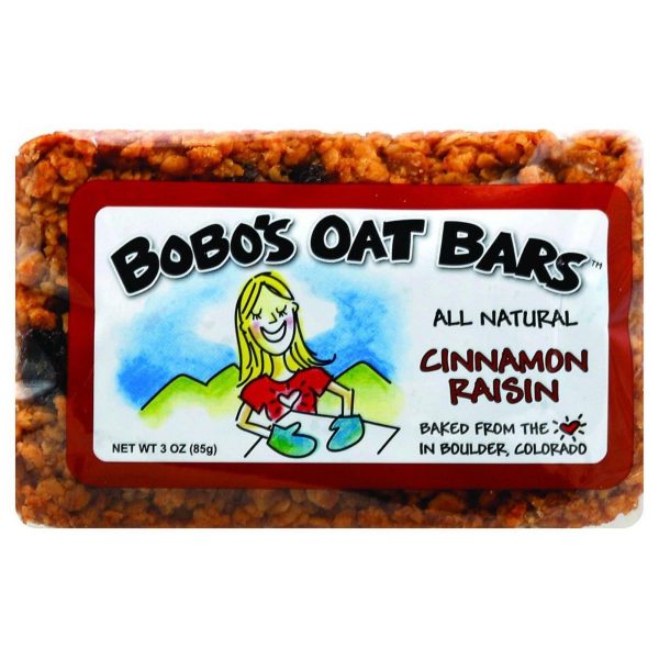 Bobo s Oat Bars - All Natural - Cinnamon Raisin - 3 Oz Bars - Case Of 12 Cheap